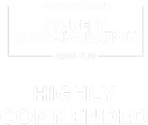 Student Accommodation Awards Highly recommended badge for TONG Global award winning agency
